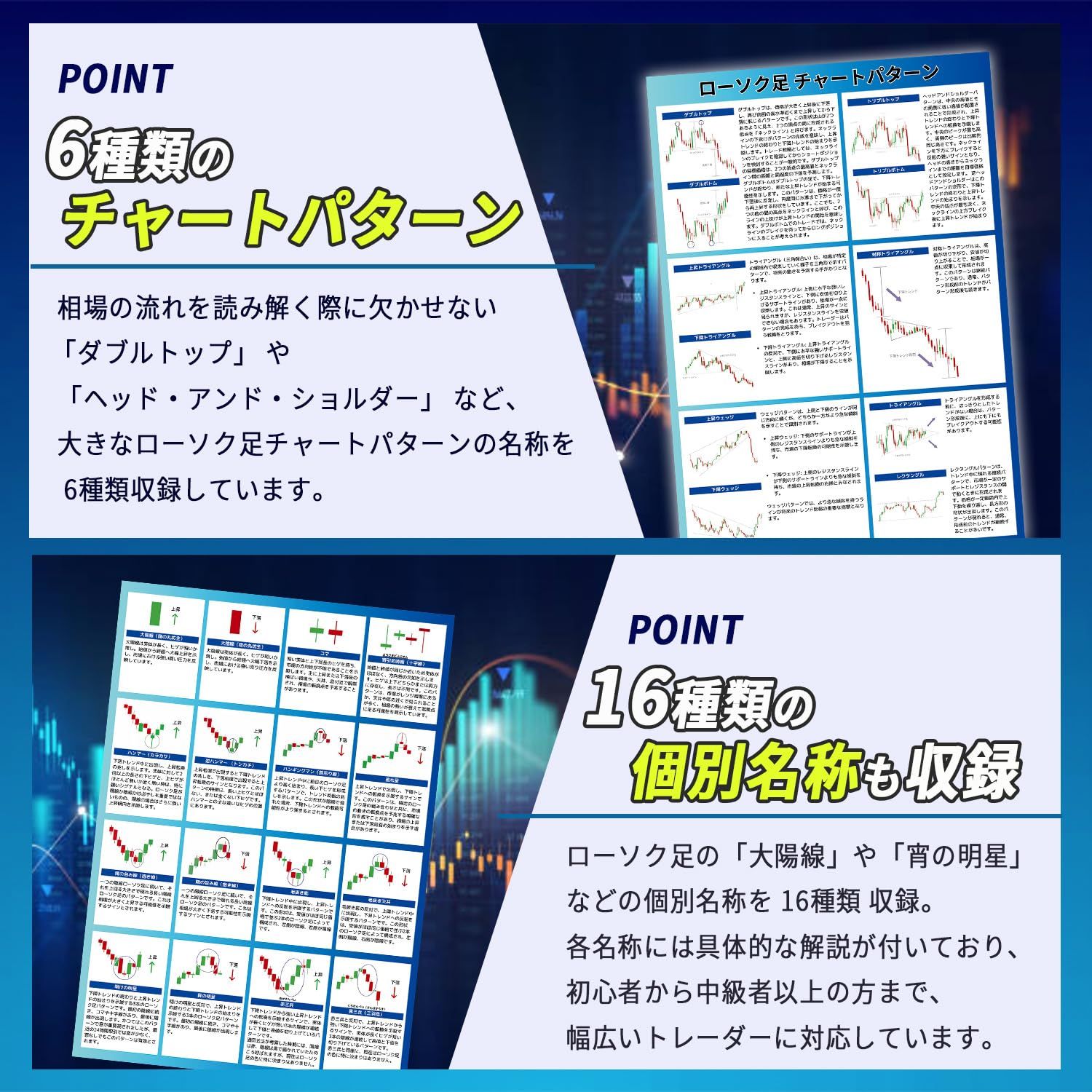 新品 A4下敷き ローソク足 チャート分析 投資用語 初心者向け FX 株式投資 NISA オルカン S＆P500 (2枚セット(100円引き)) -  メルカリ