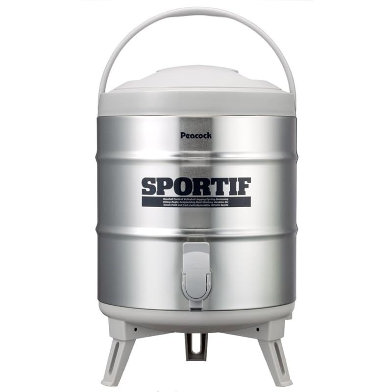 ピーコック ステンレスキーパー 広口タイプ 8.1L グレー INS-80(H)