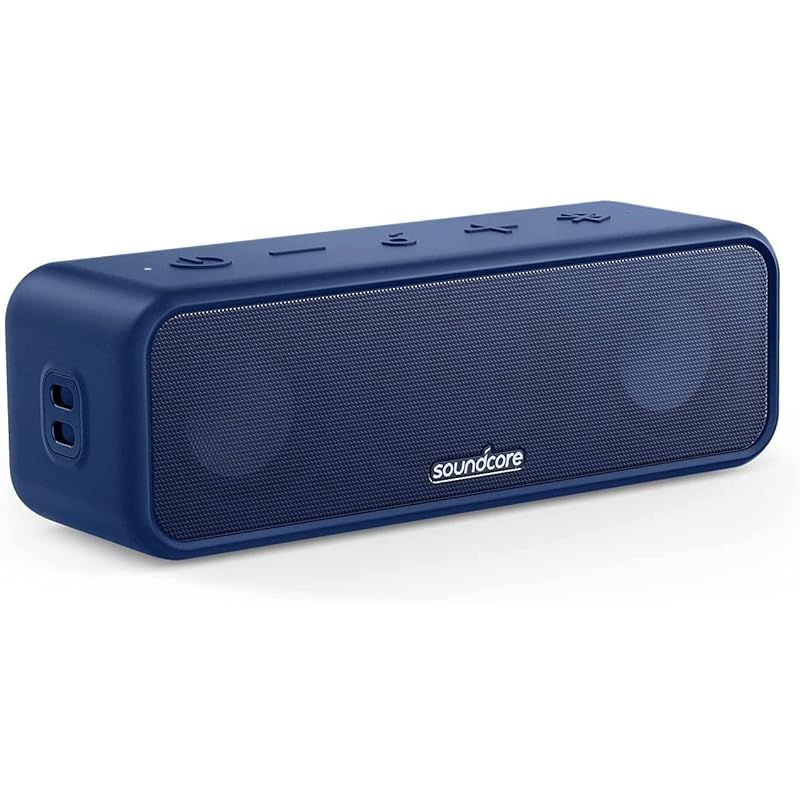 Anker Soundcore 3 Bluetooth スピーカー/ IPX7 防水/チタニウムドライバー/デュアルパッシブラジエーター/BassUpテクノロジー/アプリ対応/イコライザー設定/USB-C接続/ 24時間連続再生/ PartyCast機能/ 1