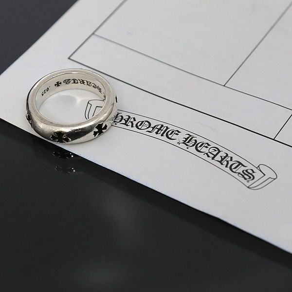 CHROME HEARTSネガティブCH プラス　シルバーリング クロムハーツ ネガティブCHプラスリング シルバー 19号 入手困難