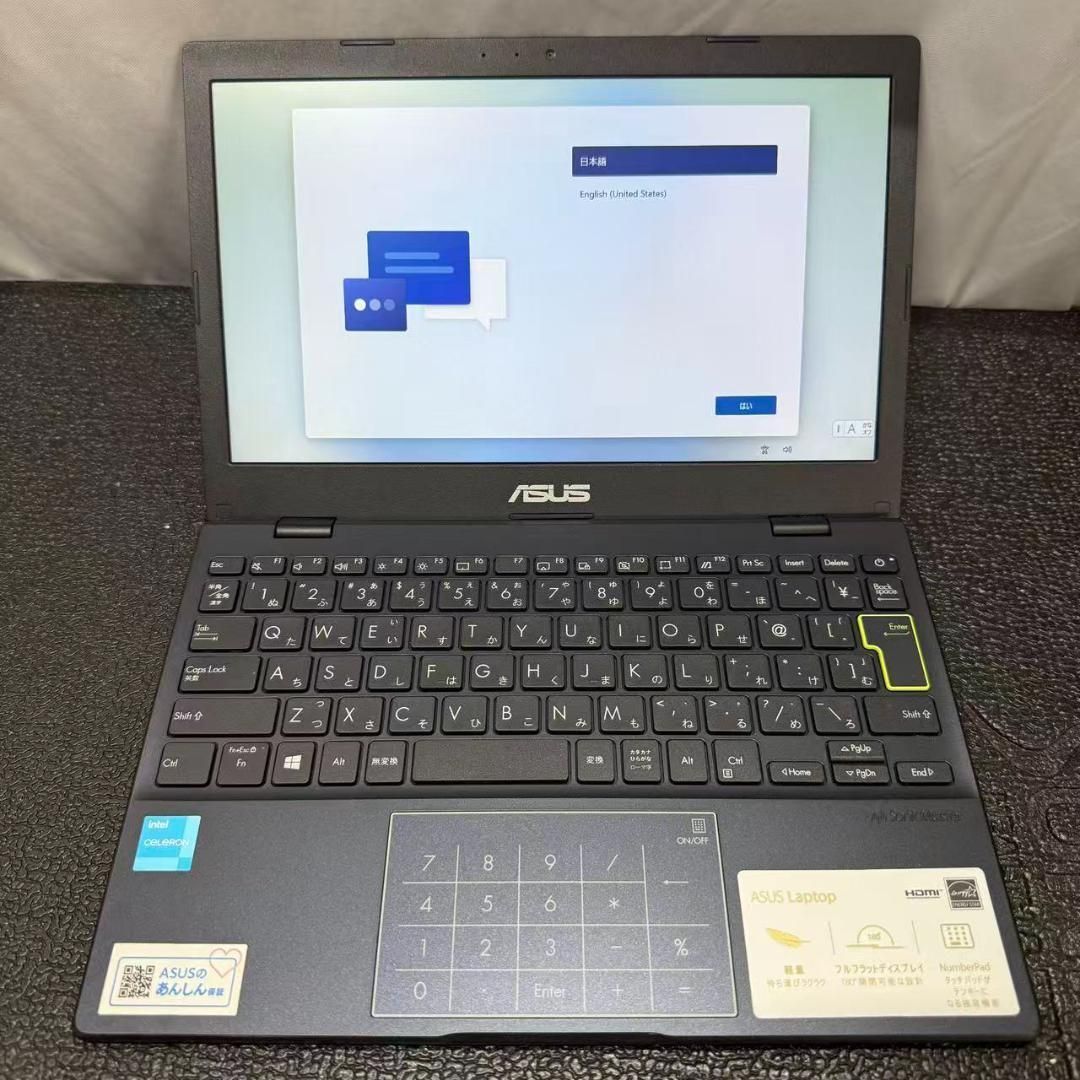 728016//ASUS ノートパソコン セール ピーコックブルー E210KA-GJ01BWS