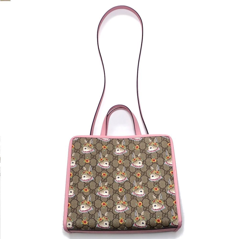 グッチ GGスプリーム × 樋口裕子 ラビット2wayバッグ 630542 GUCCI - グッチ GUCCI GGスプリーム チルドレンズ ヒグチユウコ