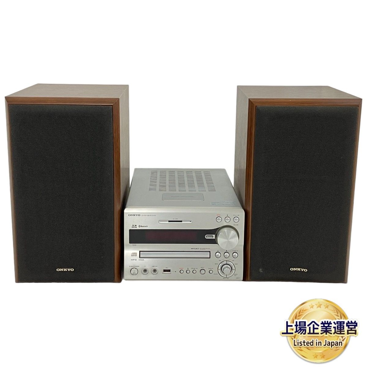 MD/CD カセットプレーヤーセット ONKYO CD・MD・カセットデッキ スピーカー付き NFR-7 ジャンク