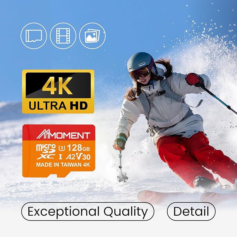  MMOMENT 128 GB A 2 V 30 MicroSDXCカード Gopro対応 SDアダプター付 読込最大160 MB s 0 周辺機器 Wii