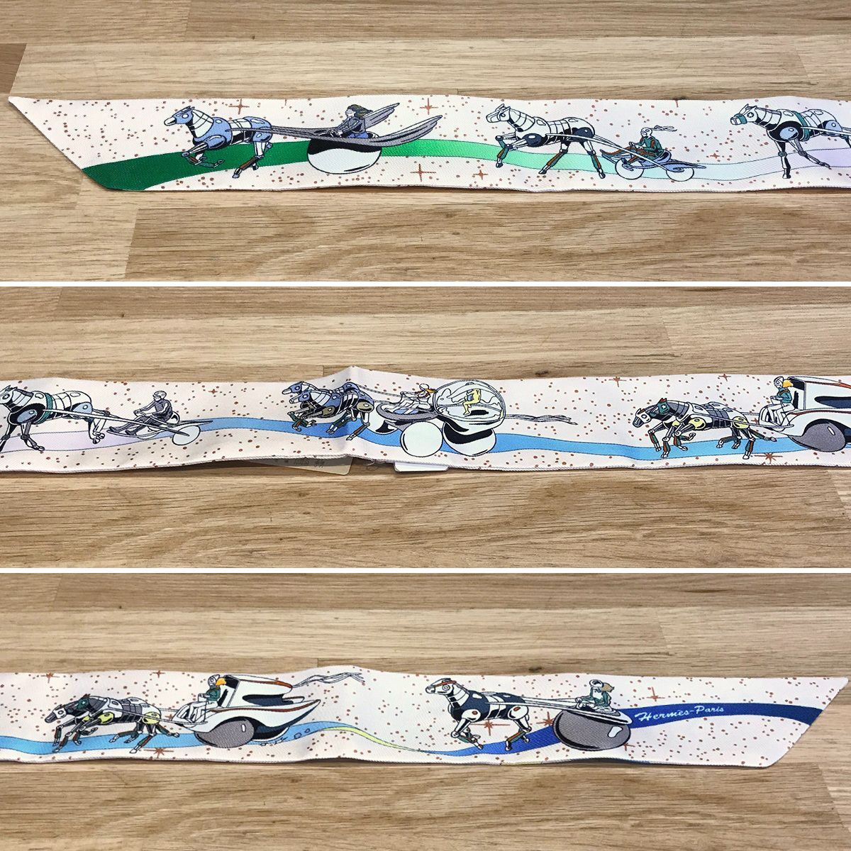エルメス　ツイリー　スペースダービー エルメス スカーフ ツイリー スペースダービー Space Derby