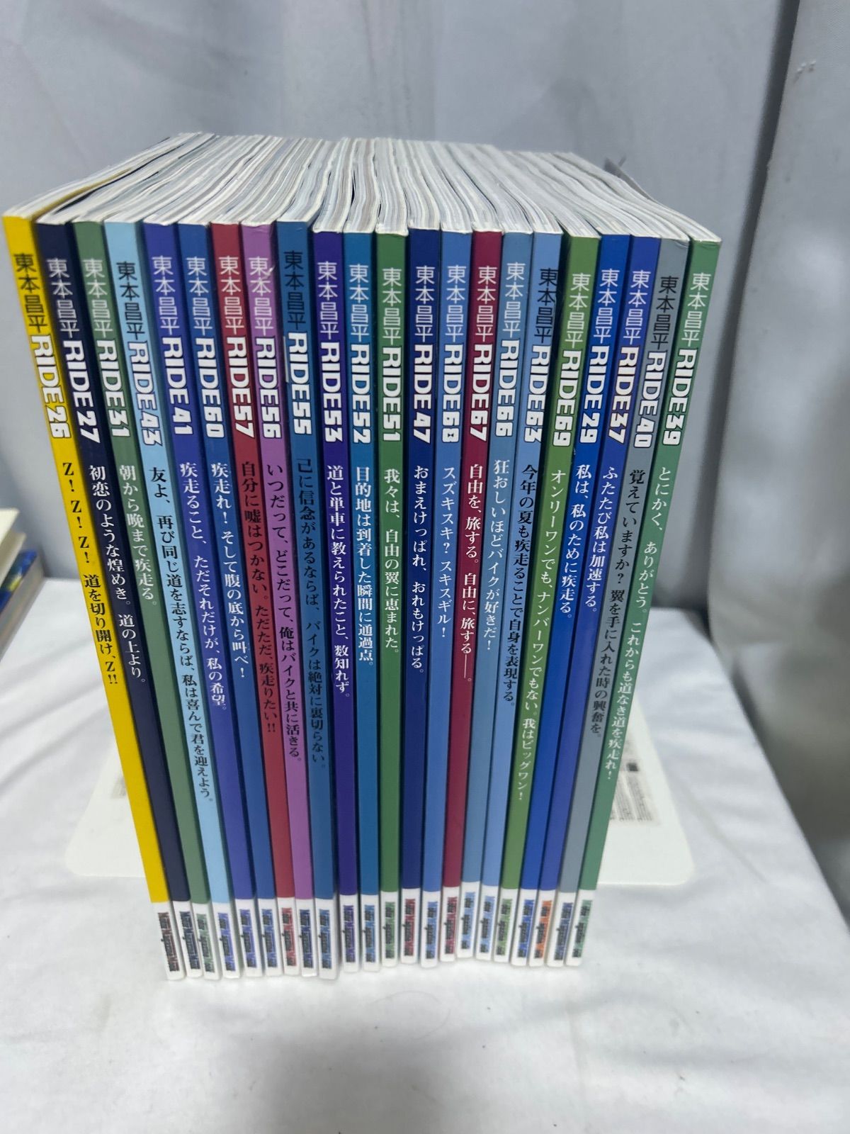 東本昌平 RIDE 22冊セット モーターマガジン社 バイク漫画 雑誌 _sx-lt