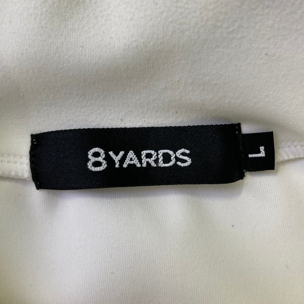 サイズ：L 8YARDS ハチヤーズ モックネック 半袖Tシャツ ホワイト系
