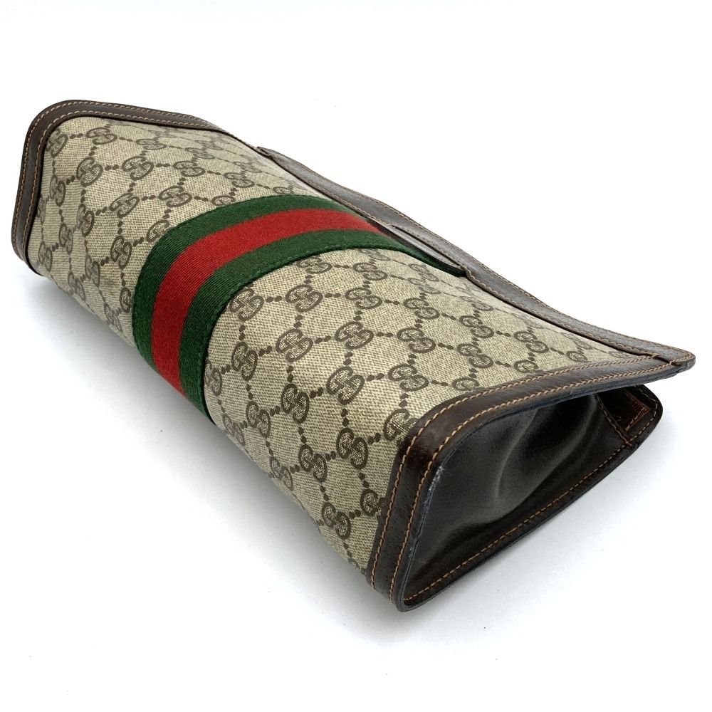 グッチ クラッチバッグ シェリーライン パヒューム ベージュ キャンバス レザー GUCCI グッチ パフューム シェリーライン クラッチバッグ セカンド