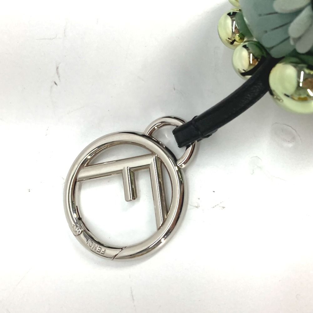 FENDI フェンディ チャーム スペース モンキー キャンバス/レザー