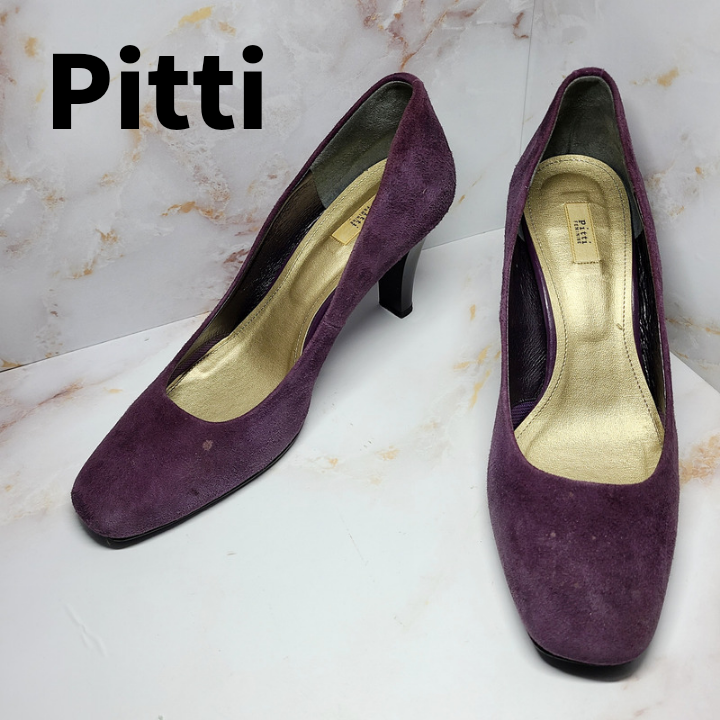 暖色系 pitti チャンキーヒールパンプス 紫色 | delhiangels.org