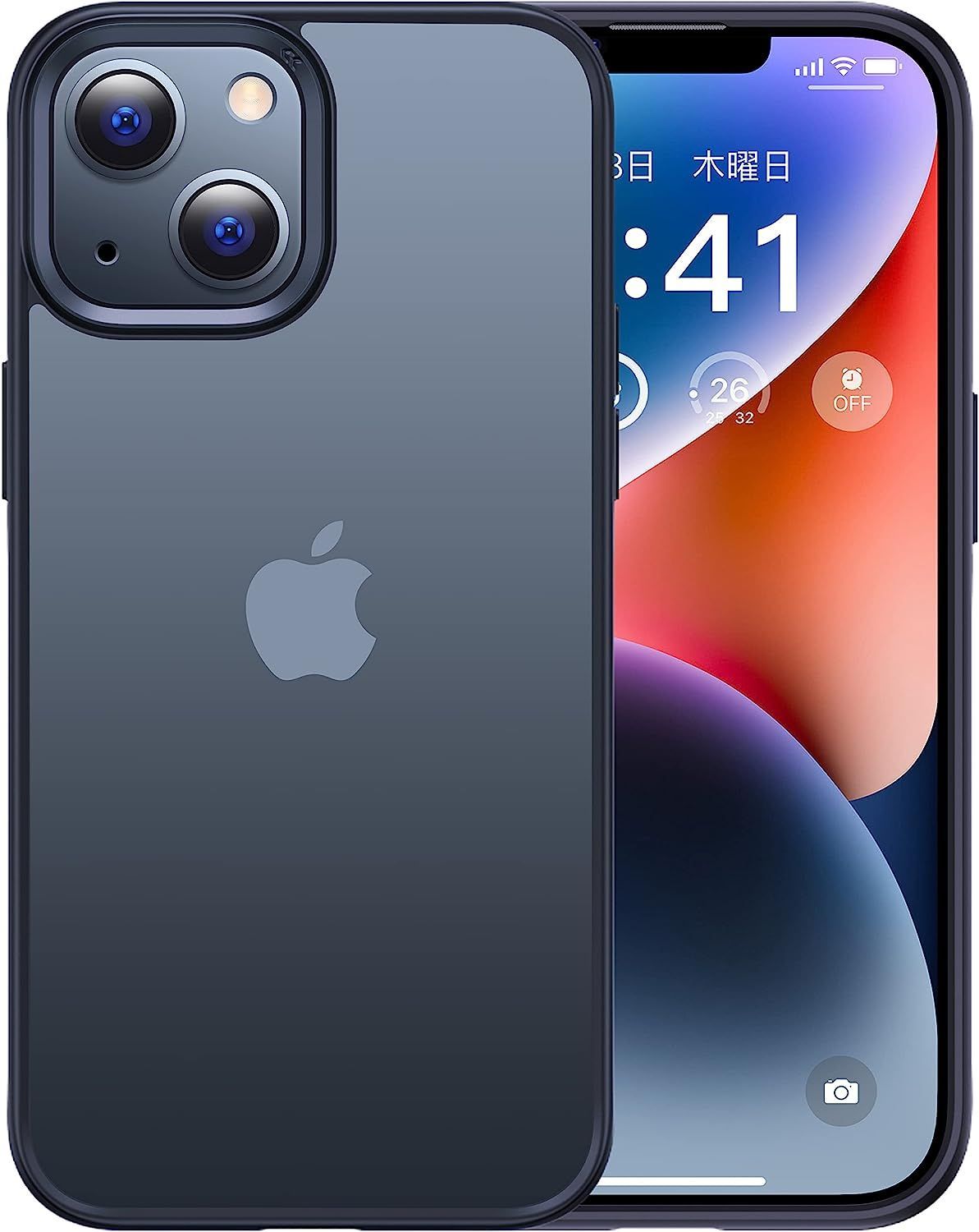 本体の色・5色】CASEKOO iPhone 14 / 13 用 ケース 耐衝撃 滑り止め