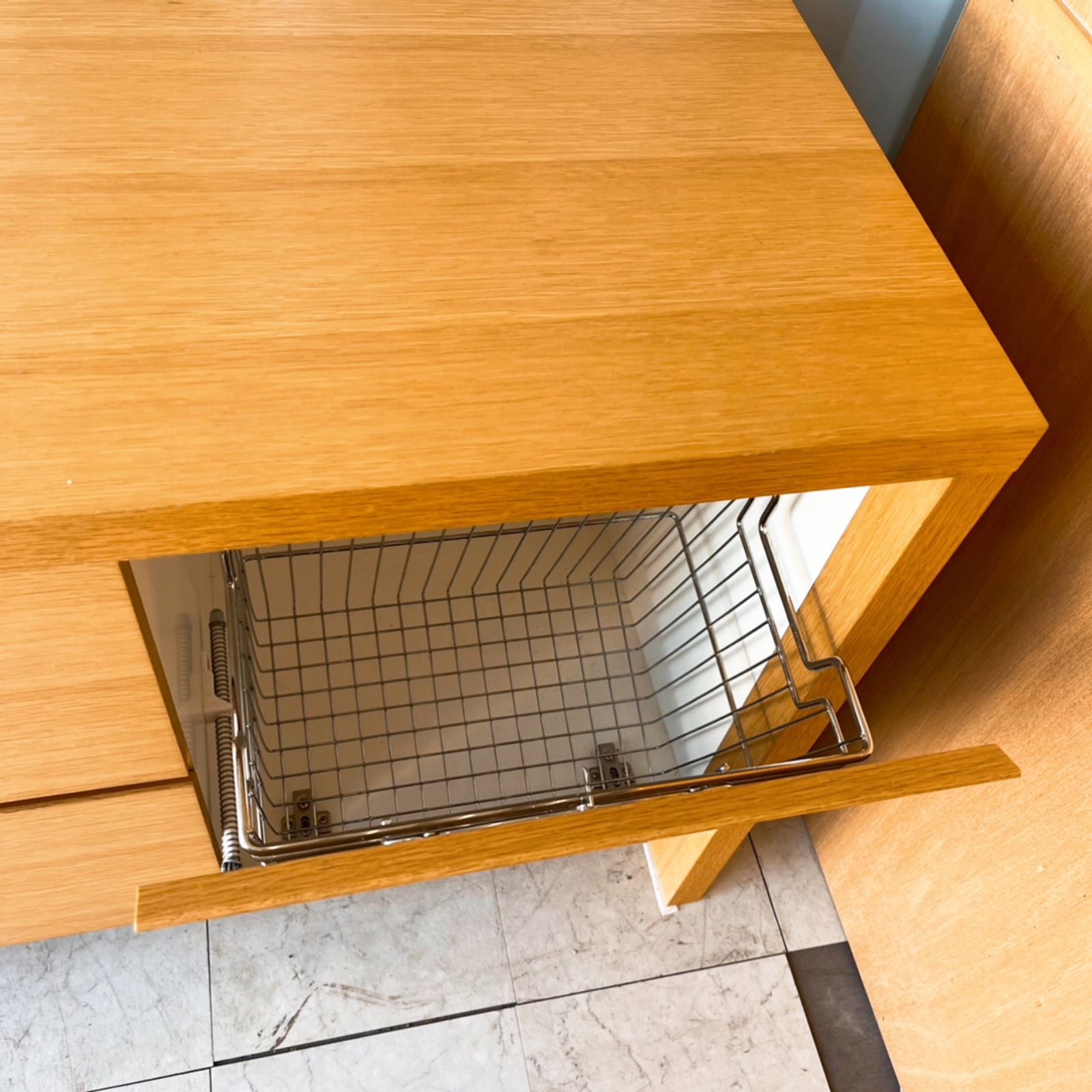 取付無料！アルフレックス特注品 天然木北欧モダン収納ローチェスト