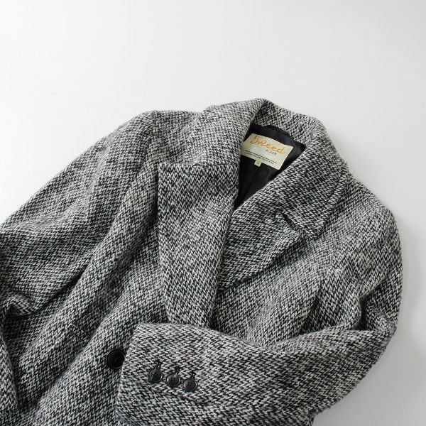 美品 オンワード樫山 23区 Moessmer NEPYARN TWEED ダブルブレスト