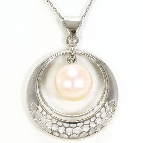 K14WG ネックレス necklace パール 真珠 総重量約3.2g 約40cm