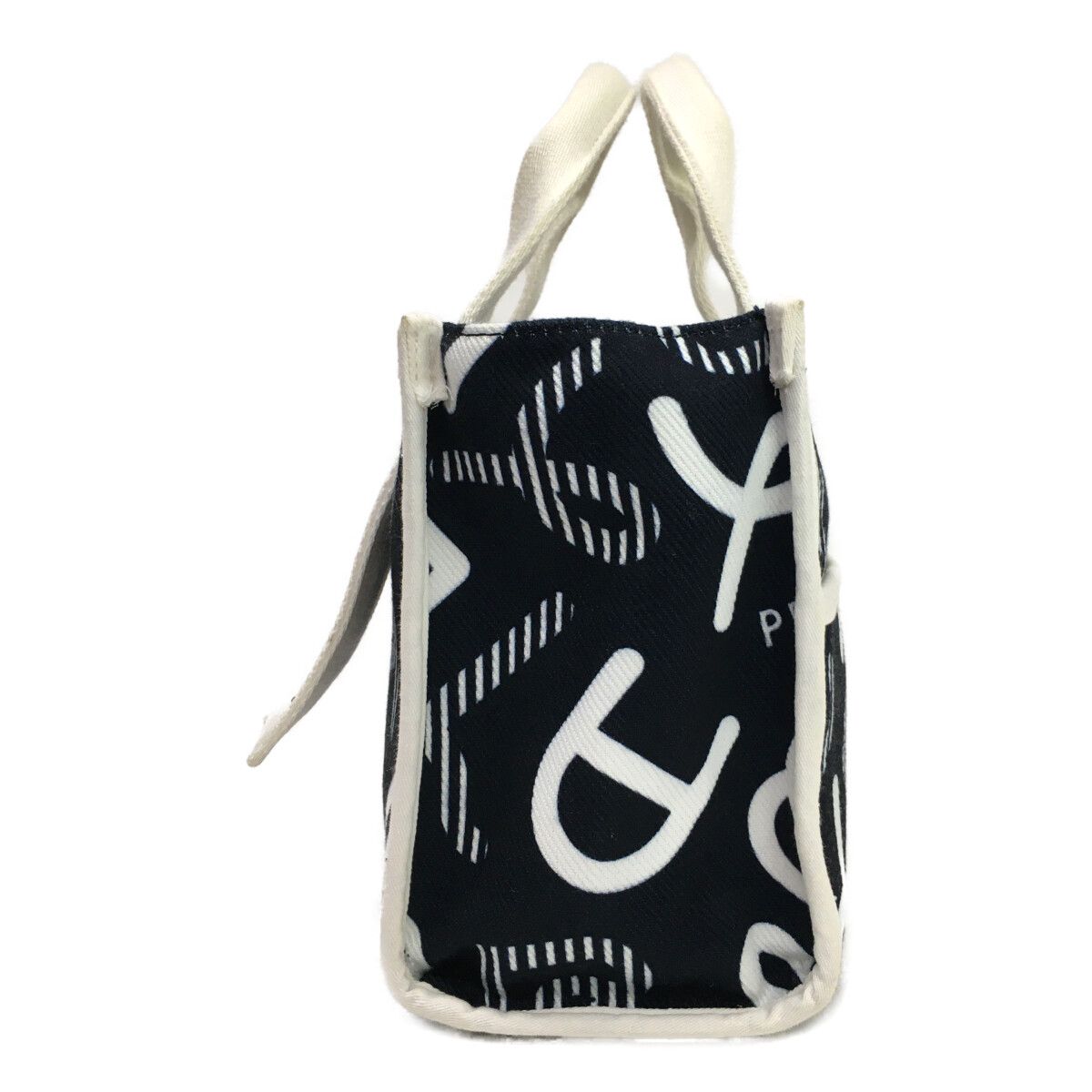 パーリーゲイツ PEARLY GATES カートバッグ 紺×白 ラウンドバッグ 総柄