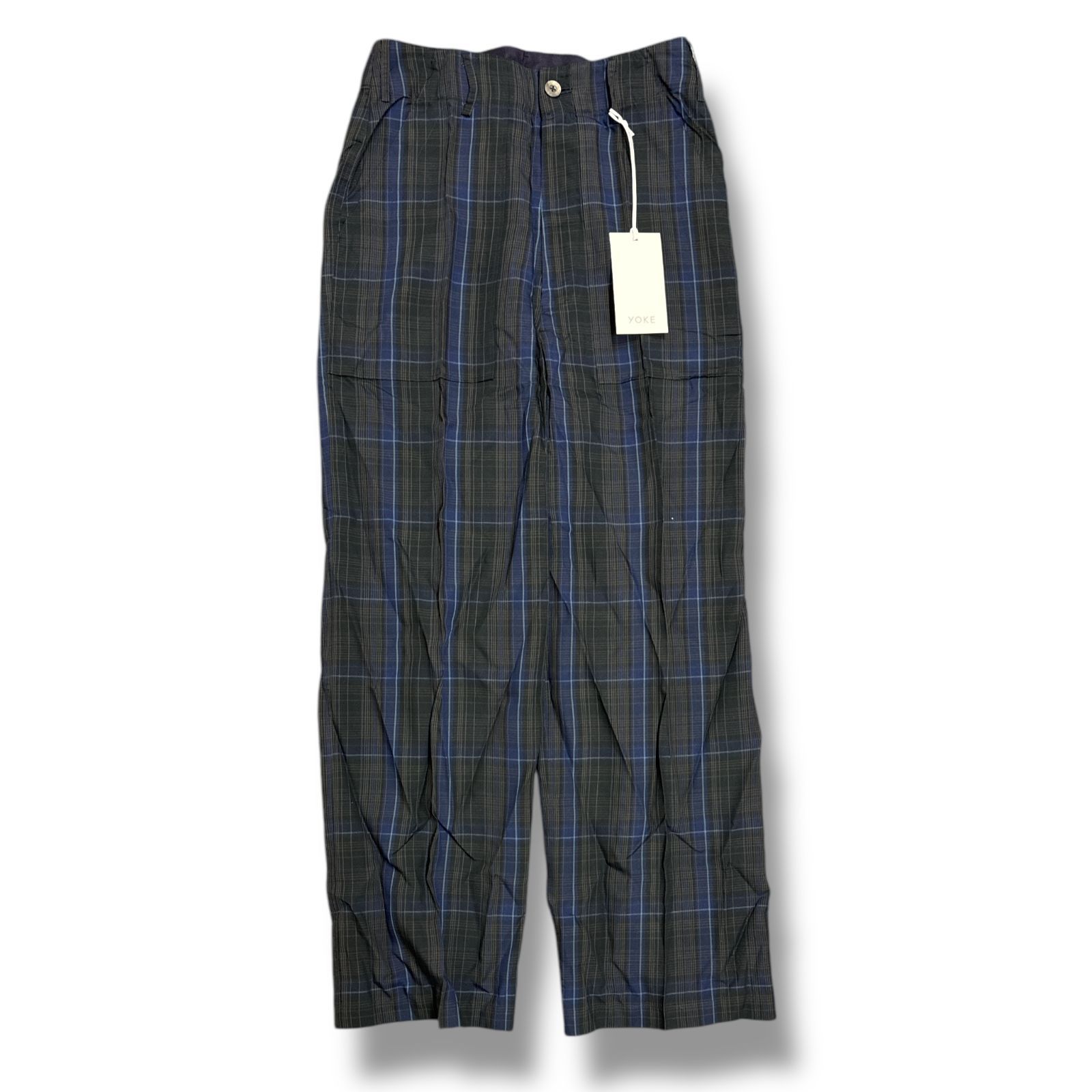 参考上代37400円 未使用品 YOKE 24SS check cupra slacks 参考上代37400円 未使用品 YOKE 24SS check cupra slacks