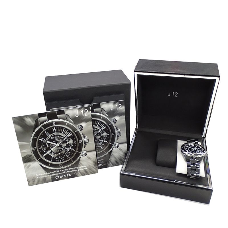 シャネル H0685 J12 デイト 黒セラミック 自動巻き メンズ 稼働品 H0685 シャネル(CHANEL) J12 黒セラミック 新品 | 東京・大阪の