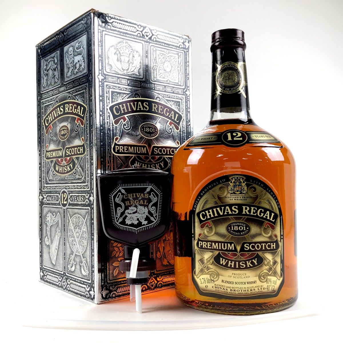 【在庫高評価】CHIVAS REGAL シーバスリーガル　ボトル台　大 コップ・グラス・酒器