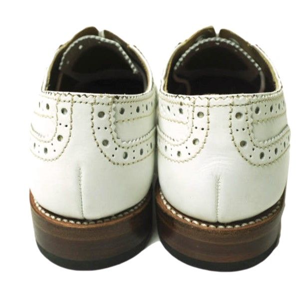 グレンソン GRENSON ウィングチップ フルブローグ 靴 茶 検
