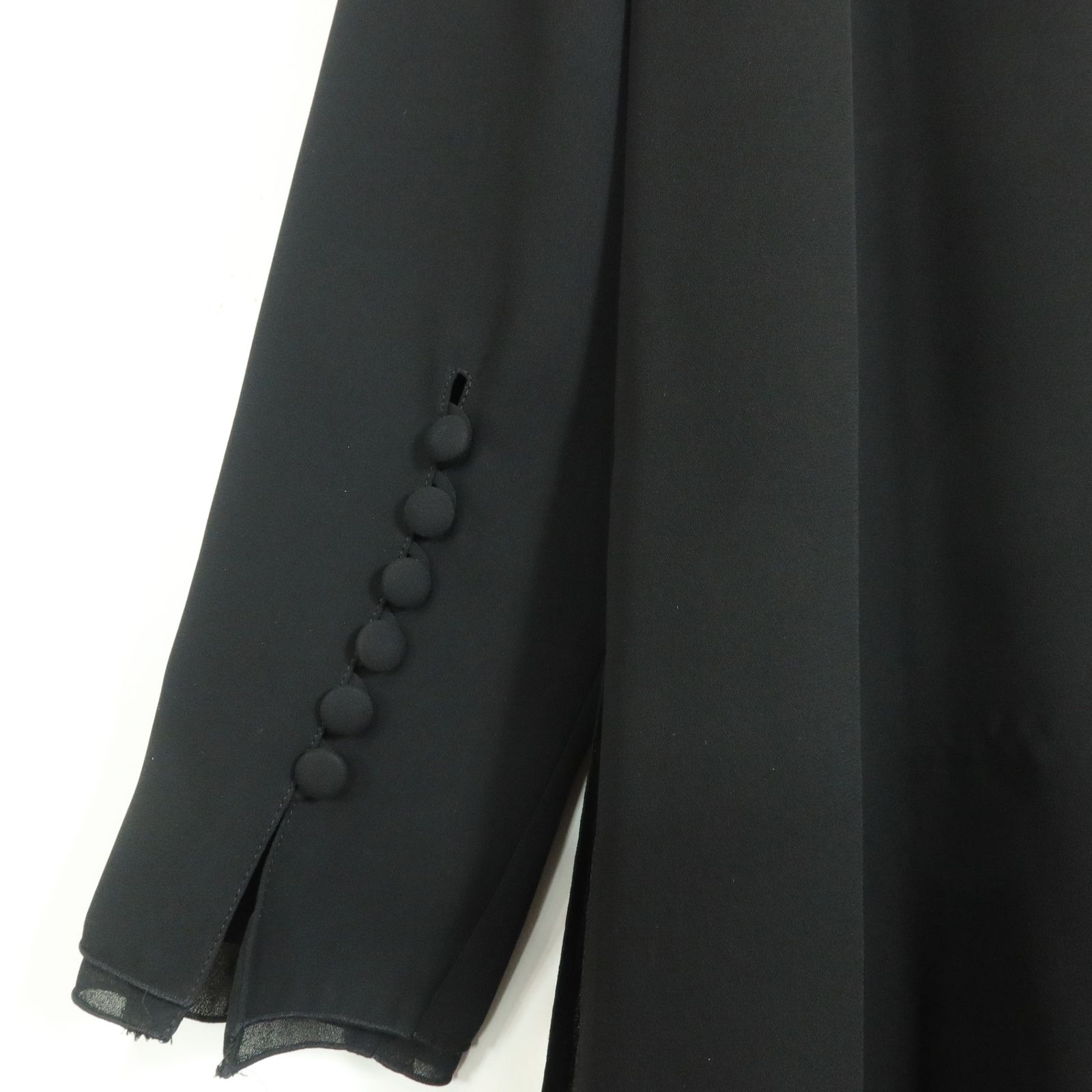 【美品】インゲボルグ★フェミニンなスーツ ジャケット&amp;スカート 黒系 セレモニー セットアップ 無地 z13146 美品】インゲボルグ☆フェミニンなスーツ ジャケット&スカート 黒系