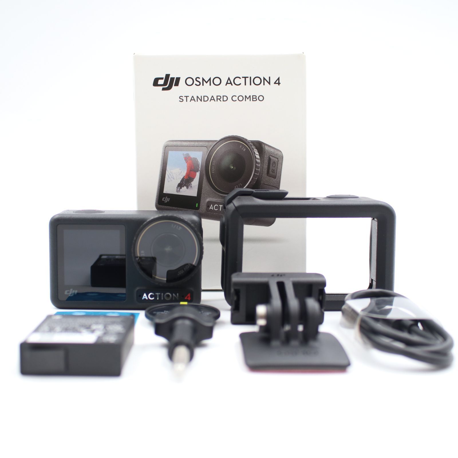 上品 DJI アクションカメラ Osmo Action 4 スタンダードコンボ 4K 120fps対応 防水アクションカメラ CA2039