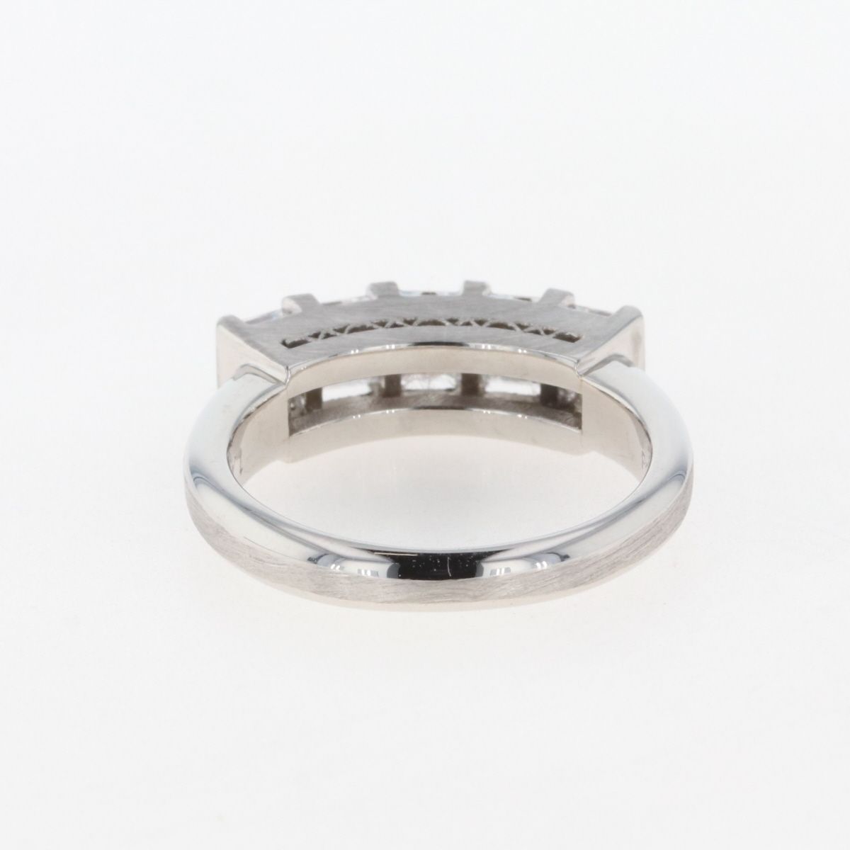 メレダイヤ デザインリング プラチナ 指輪 リング 8号 Pt850 