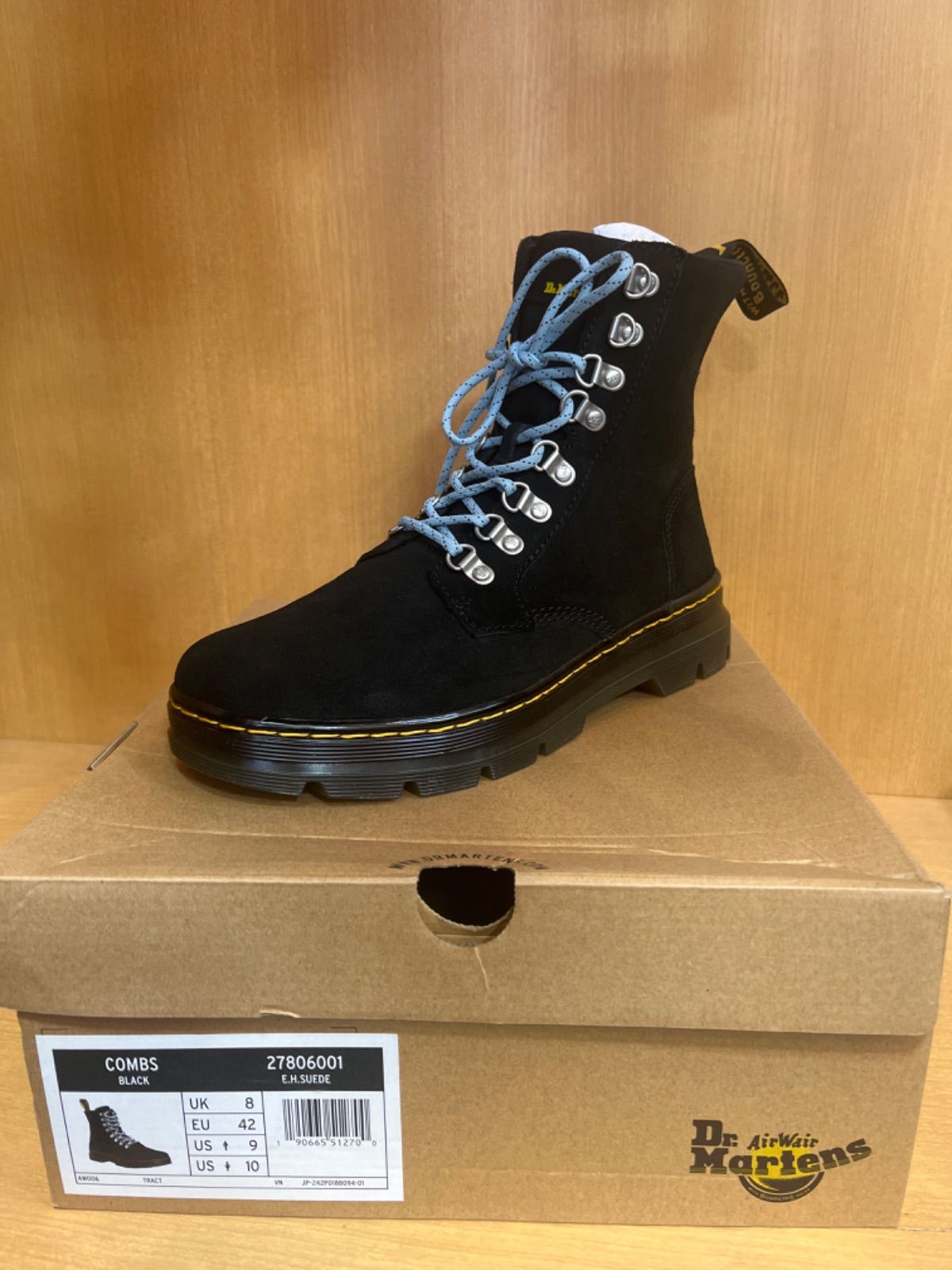 新品】ドクターマーチン COMBS 8EYE BOOT 8アイブーツ メンズ ショート 