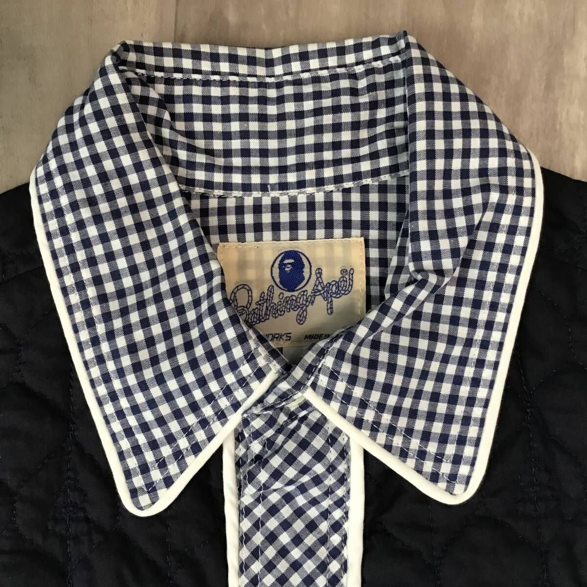 【レアタグ 90s】 A Bathing Ape ギンガムチェックシャツ L レアタグ 90s】 A Bathing Ape ギンガムチェックシャツ L レアタグ 90s