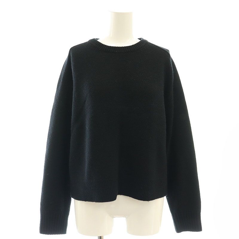 Theory - セオリー Lana Cash Cropped CN PO ニット S 黒の通販
