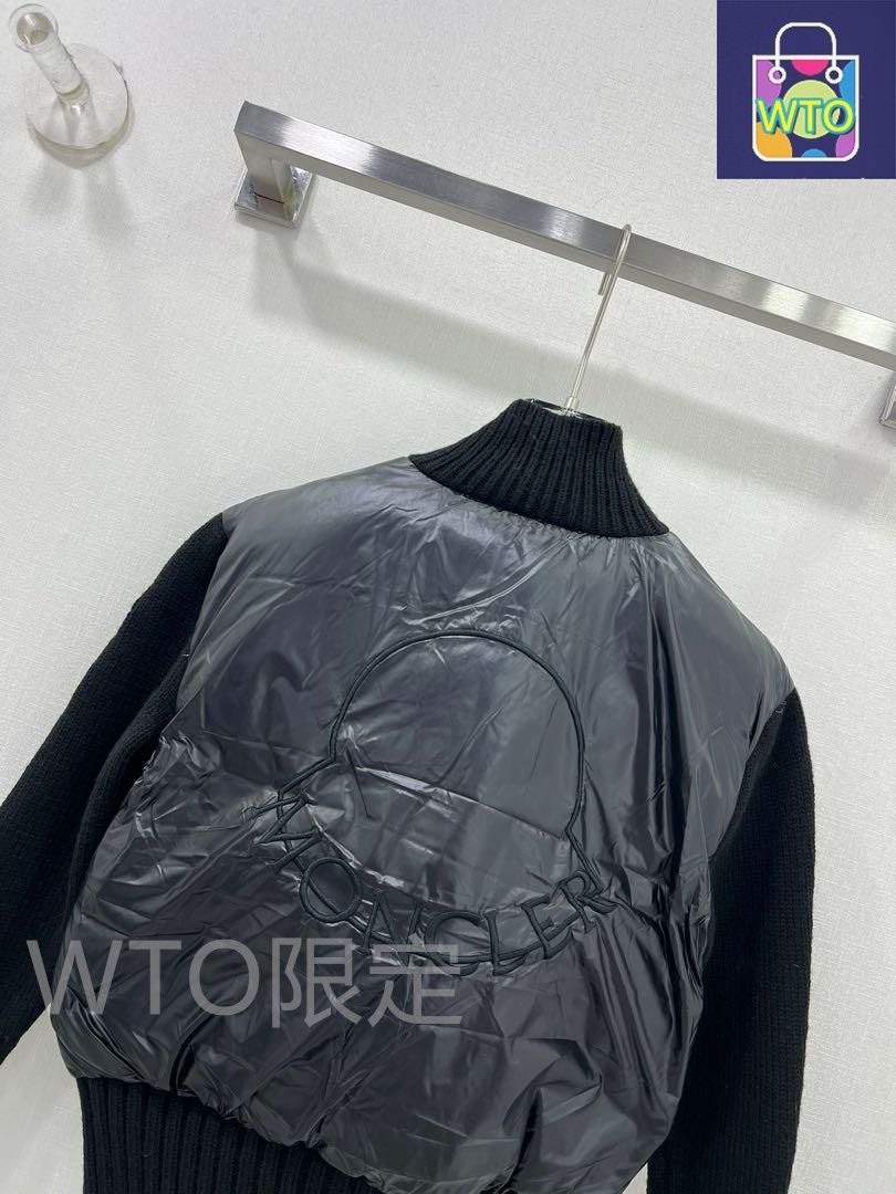 Moncler 黒 ダウンジャケット リブ編みハイネック｜ ｜ --WTO輸入 GULLKHAN_COM
