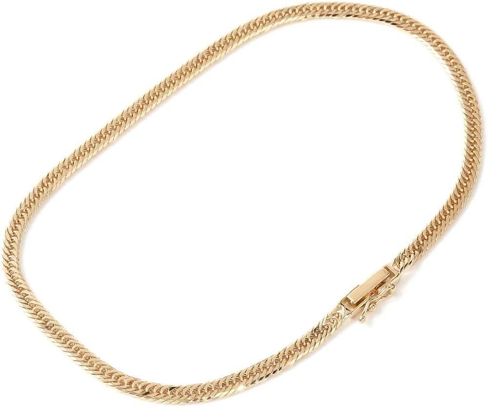 返品可 ハッピーグッツショップ 18金 喜平 アンクレット6g 23cm