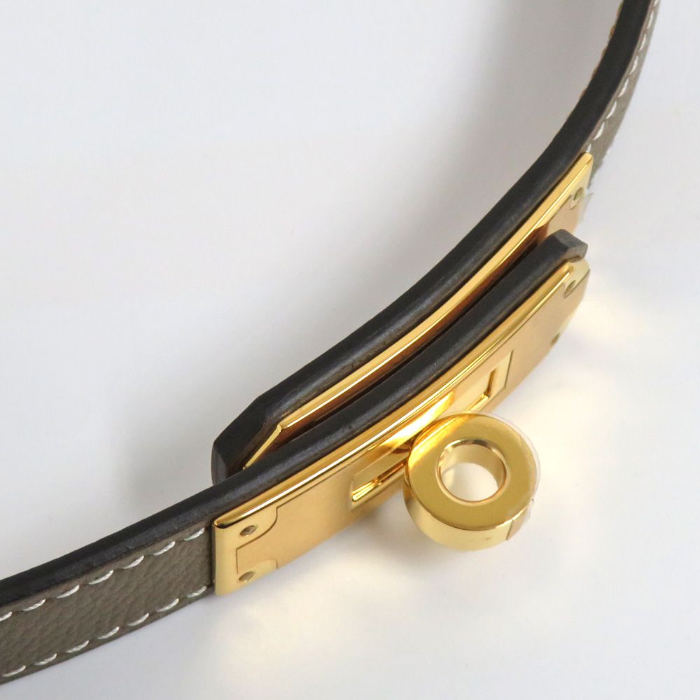 エルメス ケリーベルト エトゥープ　ゴールド金具 新品未使用 名古屋】エルメス ケリーベルト18 エトゥープ ゴールド金具