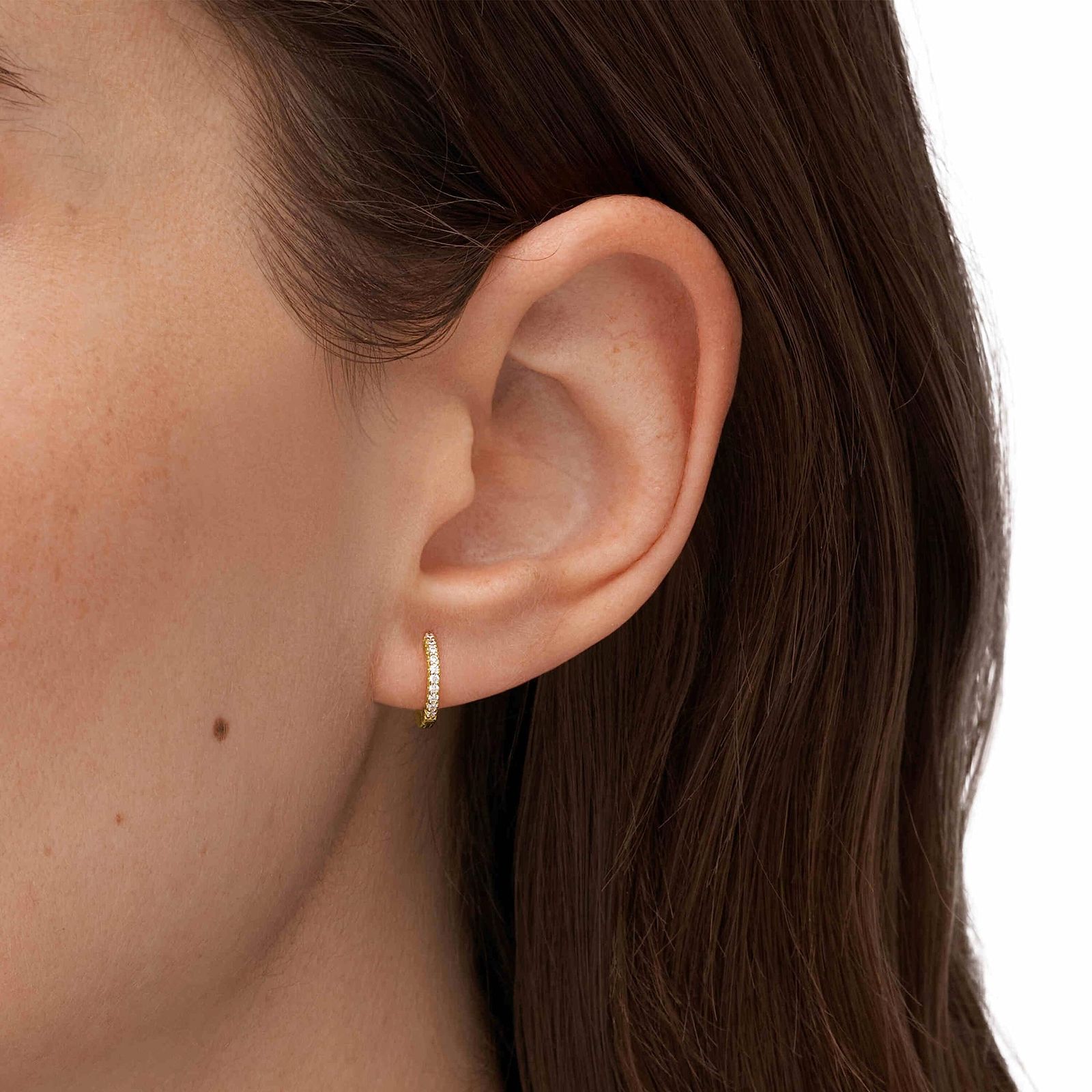 新着商品 STACKED UP ALL ゴールドトーン STERLING スターリングシルバー レディース フープピアス JFS00630710 Fossil NEXPOTALLINN_EU