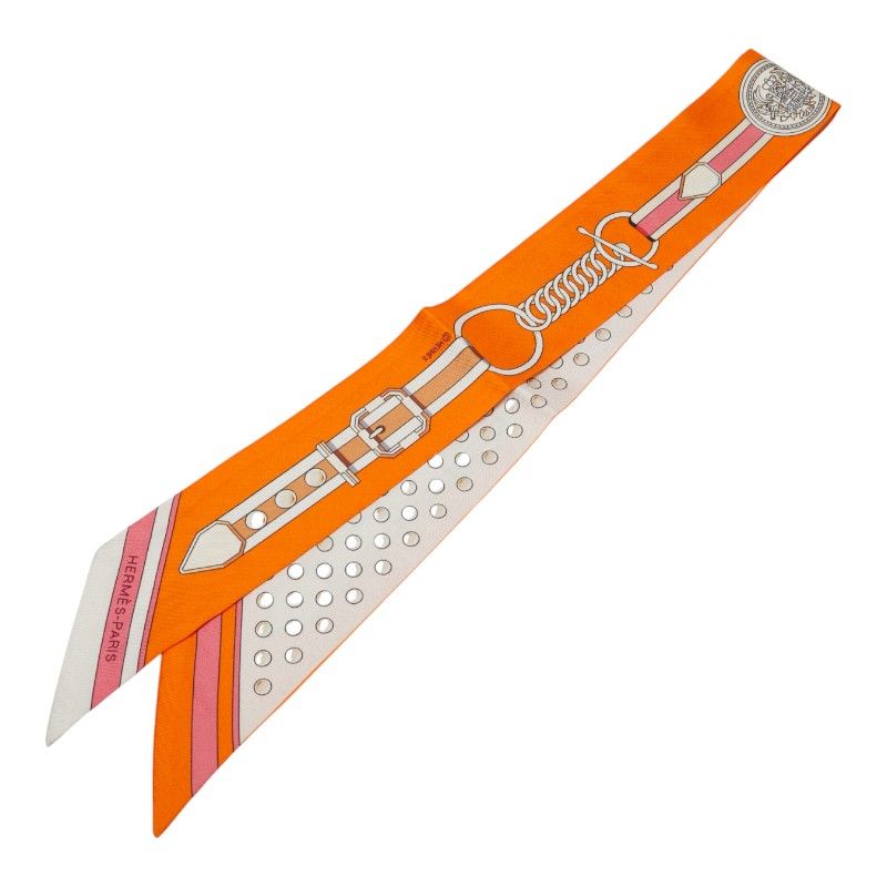 エルメス ツイリー GRAND TRALALA オレンジ マルチカラー レディース HERMES 1-0233414