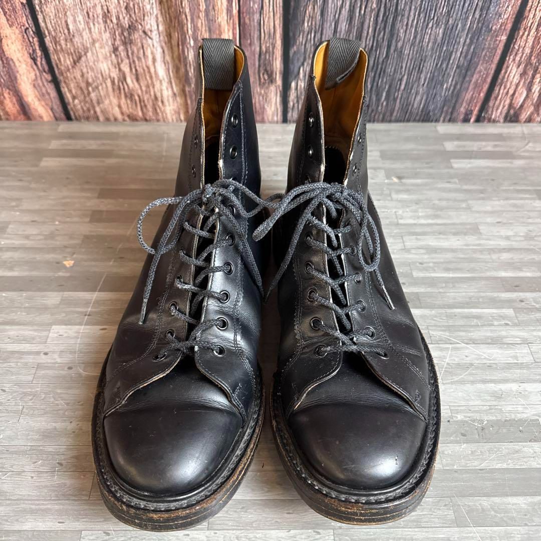 トリッカーズ モンキーブーツ レザー UK 9 ブラック