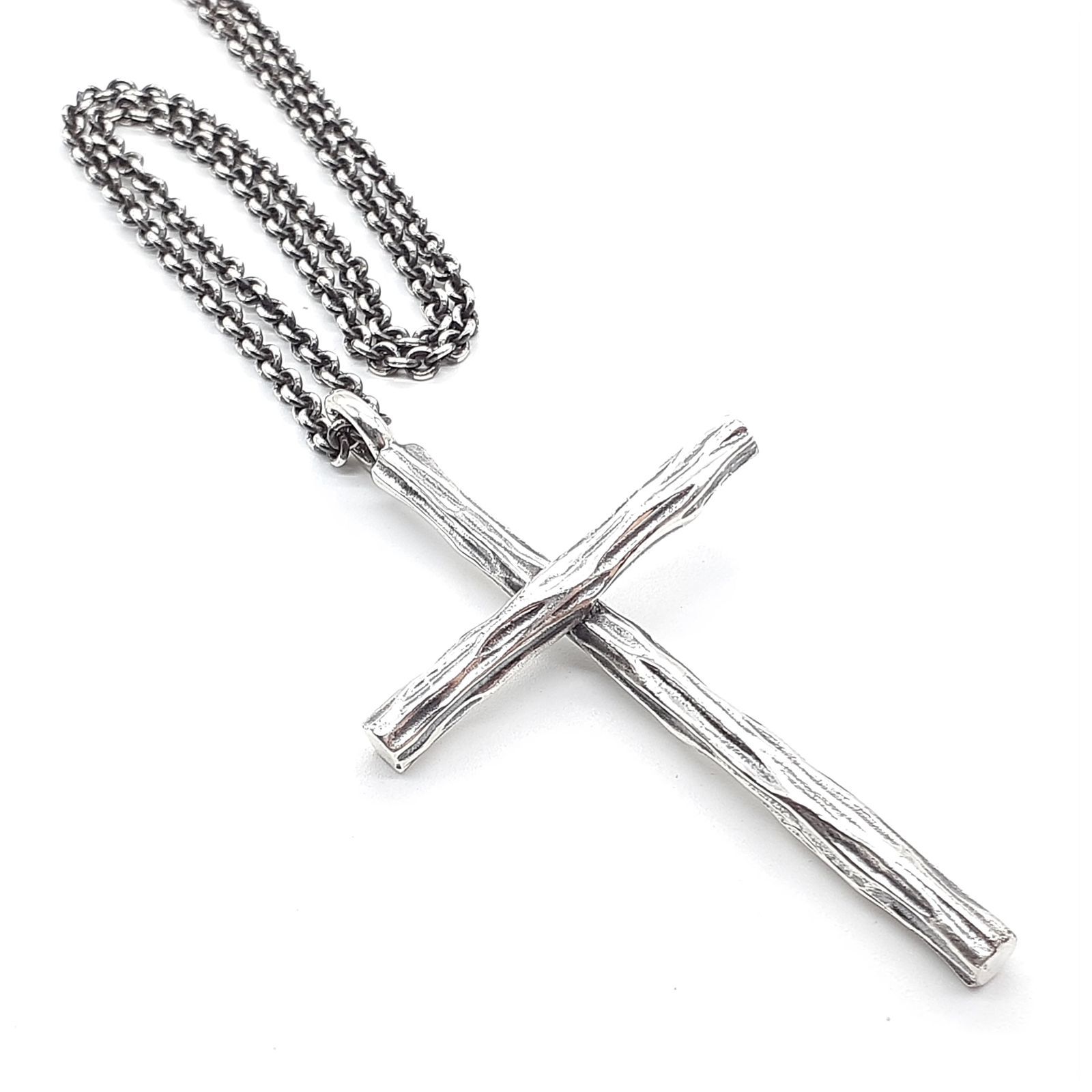 GARNI ガルニ ネックレス ペンダント ラージウッドクロス SILVER