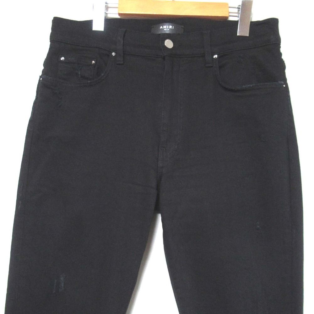 美品 AMIRI アミリ Slim-Fit Jeans ストレッチ スリムフィット ジーンズ デニムパンツ XM01201SD 34 ブラック メンズ 古着 中古 USED 美品 AMIRI アミリ Slim-Fit Jeans ストレッチ スリムフィット