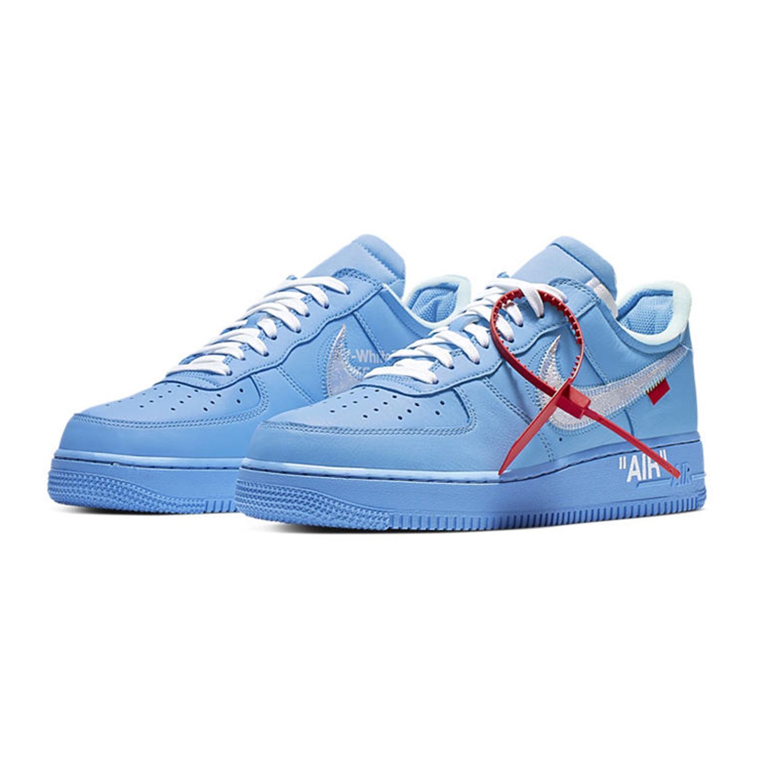 OFF-WHITE × NIKE  AIR FORCE 1 NIKE AIR FORCE 1 '07 VIRGIL(MCA) UNIVERSITY BLUE/WHITE/UNIVERSITY RED/METALLIC SILVER