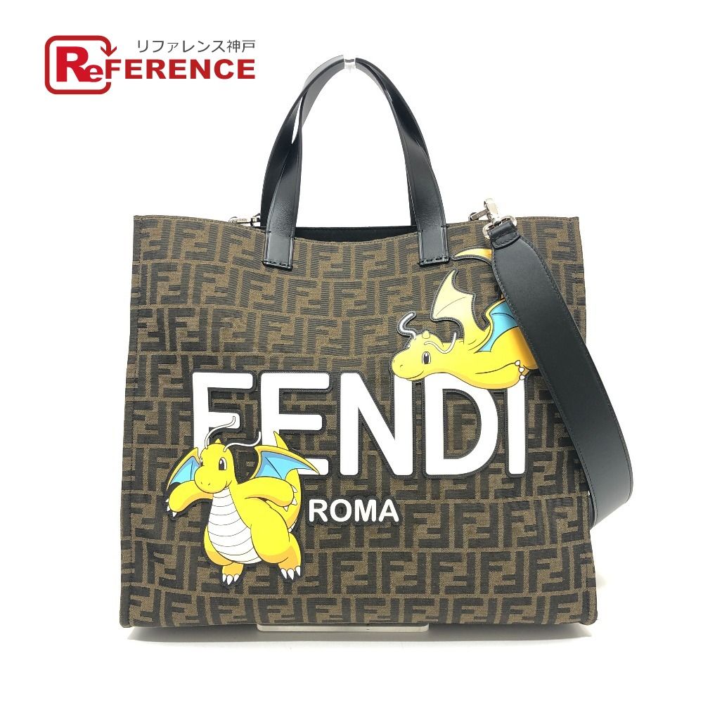 FENDI フェンディ トートバッグ ポケモン カイリュー キャンバス