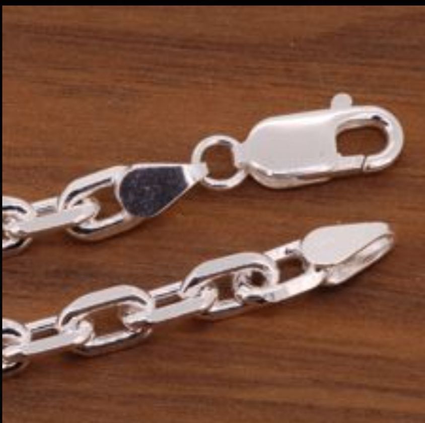  あずきチェーン ネックレス シルバー925 6 mm 45 cm～ 太角 小豆 ネックレス アクセサリー