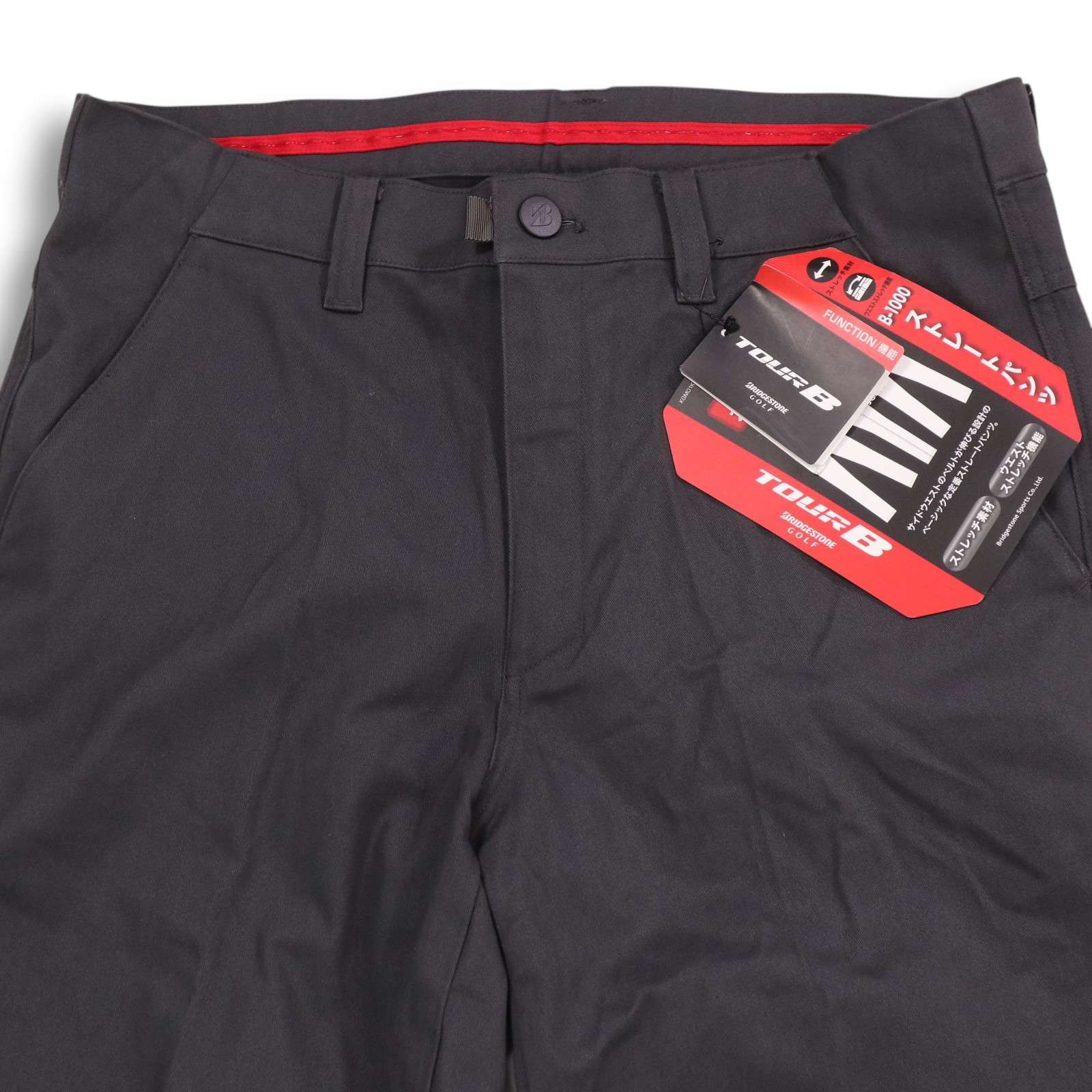 【新品 未使用】 BRIDGESTONE GOLF ブリヂストン ゴルフ 通年 B-1000★ ストレッチ ストレート パンツ Sz.85 メンズ 灰 新品 未使用】 BRIDGESTONE GOLF ブリヂストン ゴルフ 通年 B