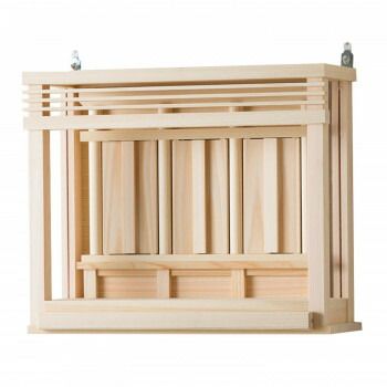 神棚の里 三社箱宮 神楽ミニ 引出し付き モダン神棚 壁掛け