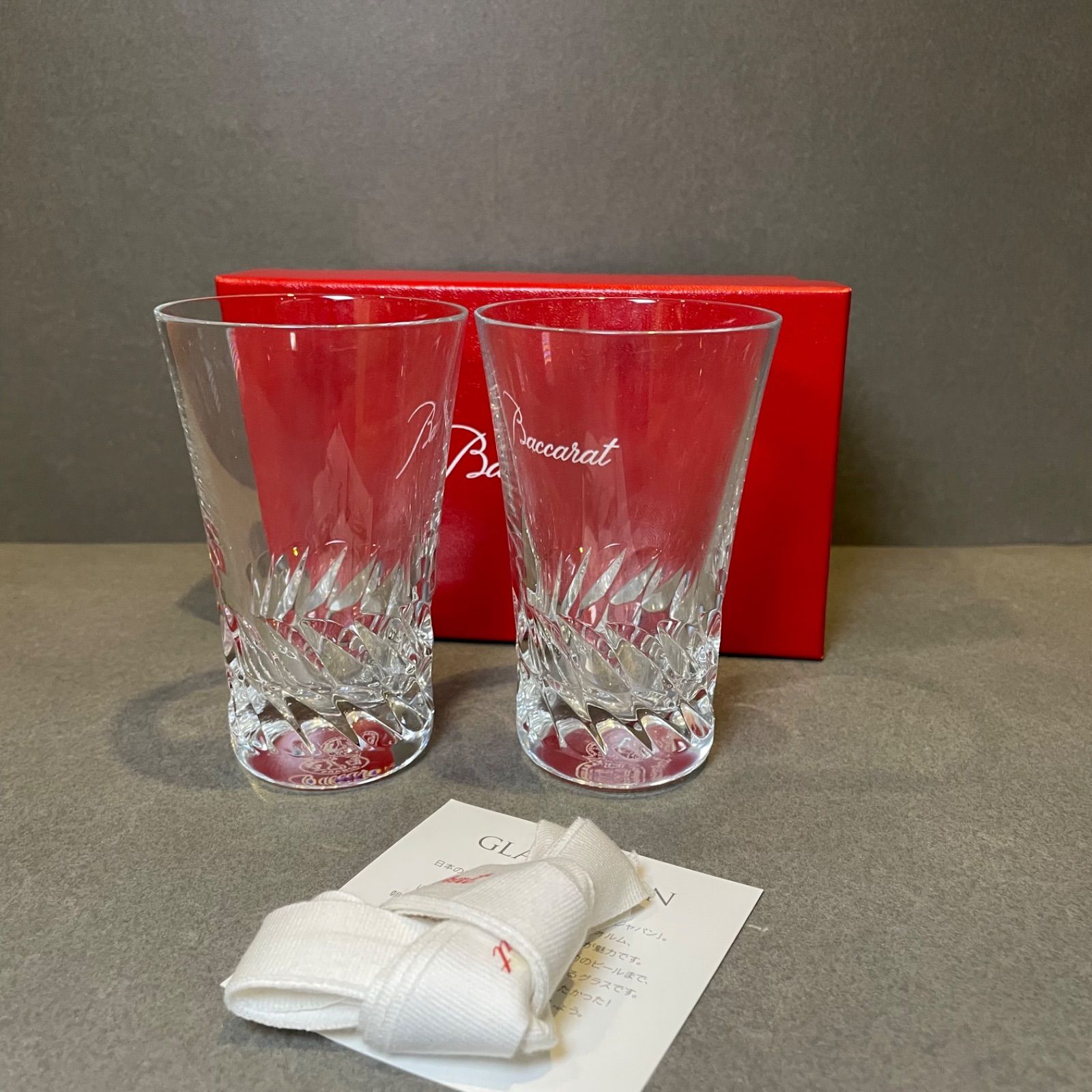 □新品未使用□ Baccarat バカラ グラスジャパン ルテシア クリスタル 