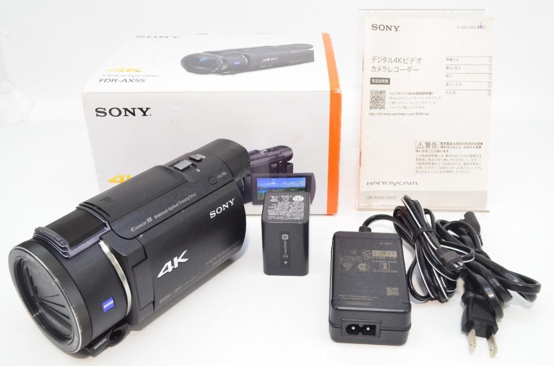 sony AX30 4Kハンディカム 電源入ジャンク！