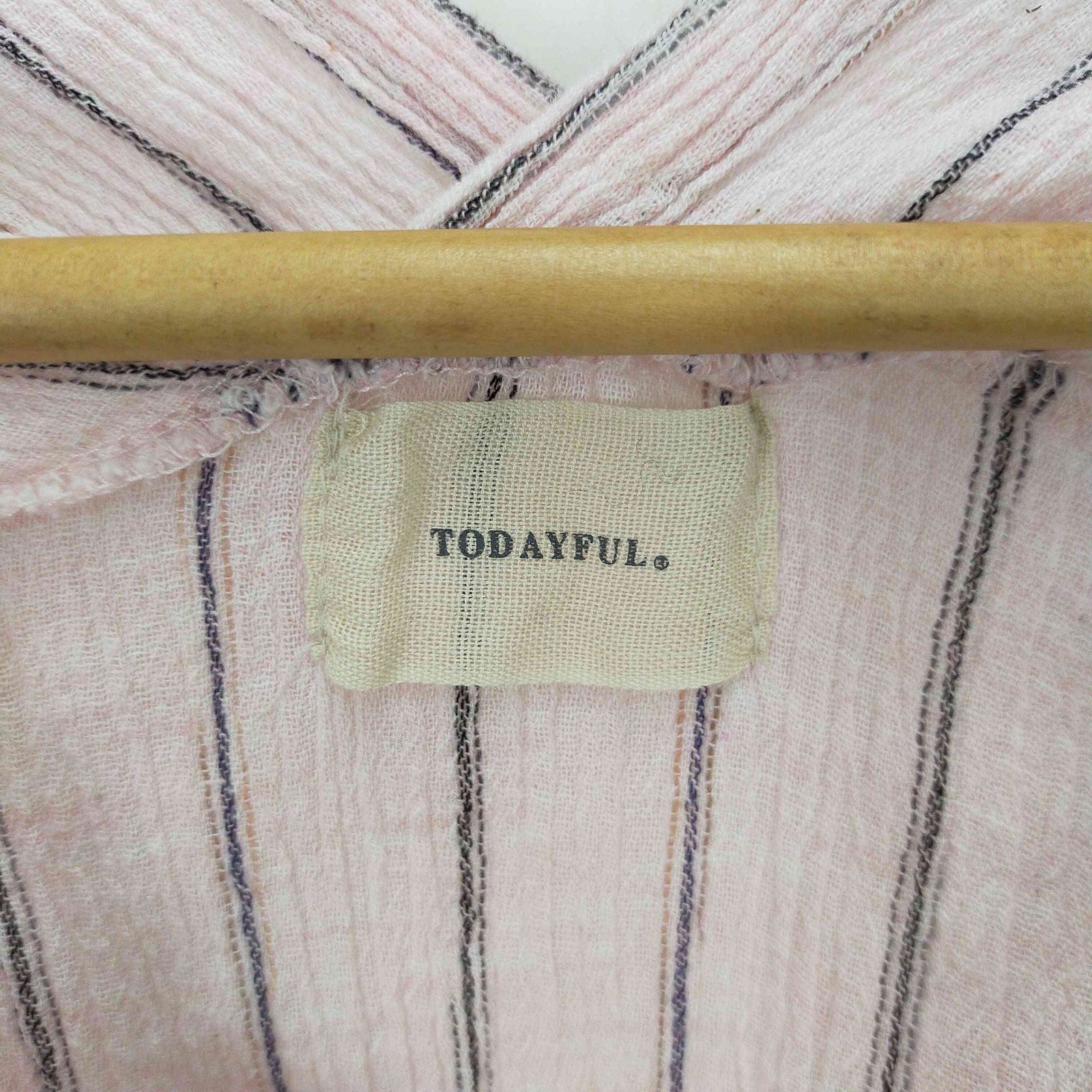 新品 Todayful ガーゼストライプシャツ TODAYFUL ガーゼストライプシャツ