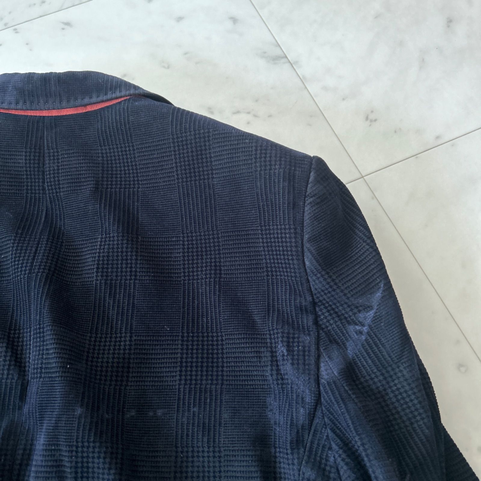 【未使用級】TED BAKER　ベロア テーラード ジャケット TED BAKER テッドベイカー ベロア ベルベット チェック