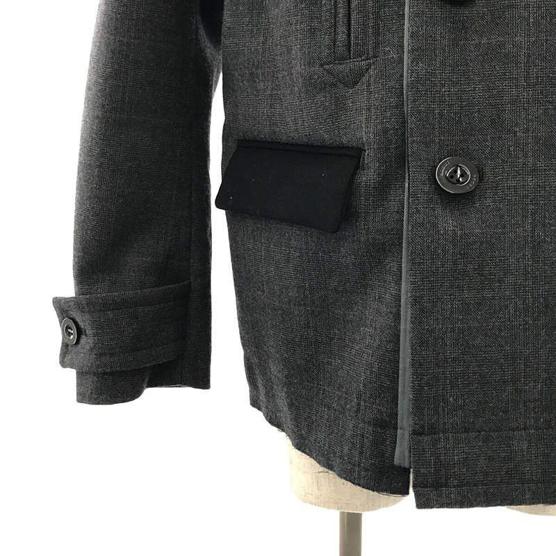 美品】 sacai / サカイ | 2022AW | CHECK BONDING JACKET / 断ち切り