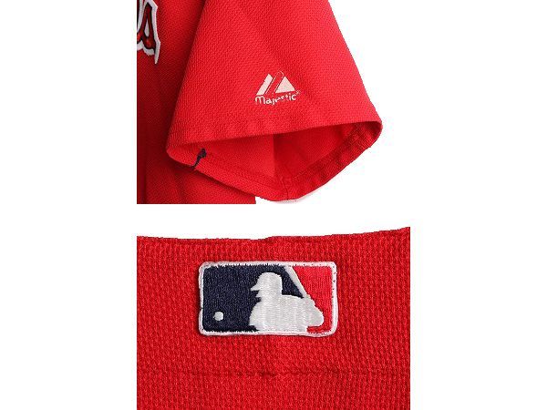 USA製 MLB Majestic カージナルス ベースボール シャツ L 野球 お得なクーポン配布中!】 USA製 MLB Majestic カージナルス