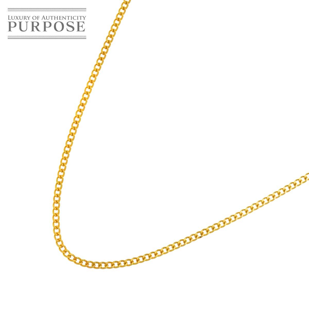 K18 YG チェーン ネックレス 40cm イエローゴールド 750 Chain Necklace 90298592