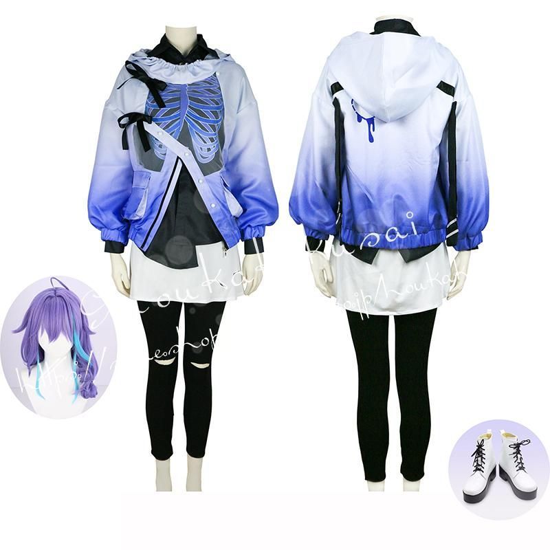 水無世燐音 ホロスターズ ホロスタ コスプレ ウィッグ Vtuber